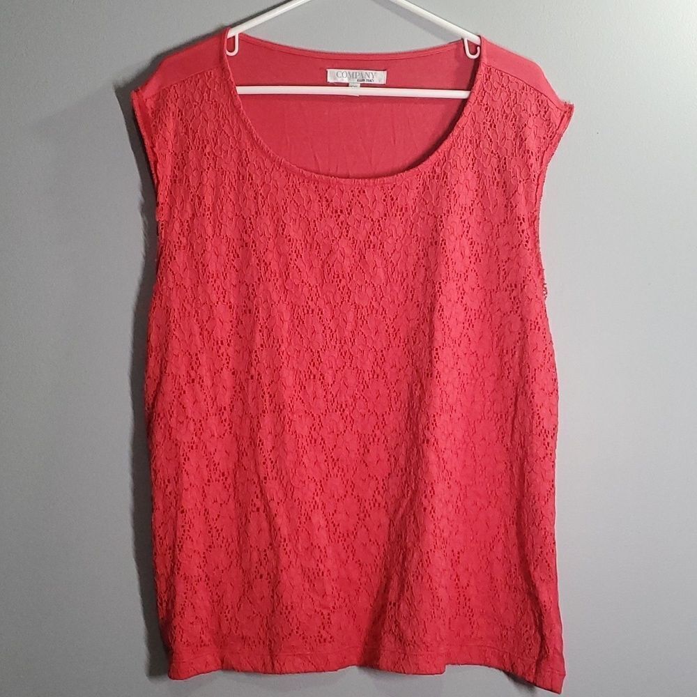 Company Ellen Tracy women's size xxl  sleeveless blouse top shirt coral …